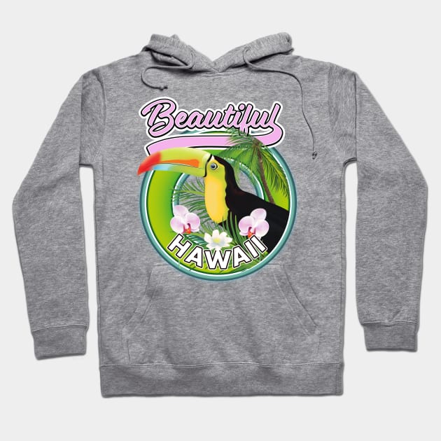 beautiful hawaii travel logo Hoodie by nickemporium1